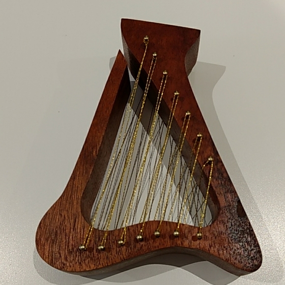 Other - Small Decorative Harp Made of Hawaiian Koa (New)